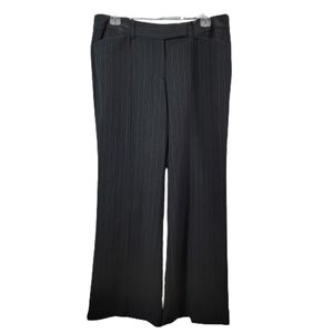 George London Fit Dresspants/Slacks, Wide leg, Pinstripe, Dark Grey/Gray, 8P